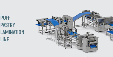 Puff pastry lamination line
