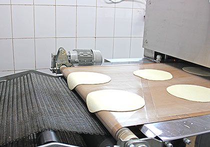 AUTOMATIC LINE FOR THE PRODUCTION OF WHEAT TORTILLA
