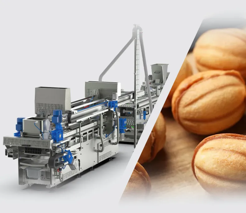 ЛІНІЯ ДЛЯ ВИРОБНИЦТВА ПЕЧИВА «ГОРІШОК» З НАЧИНКОЮ