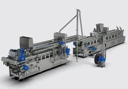 ЛІНІЯ ДЛЯ ВИРОБНИЦТВА ПЕЧИВА «ГОРІШОК» З НАЧИНКОЮ